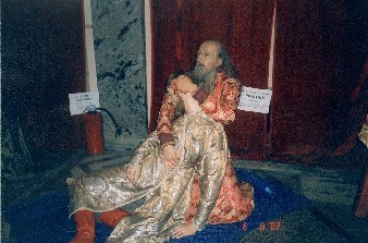 Восковая композиция по картине Васнецова 'Иван Грозный убивает своего сына'