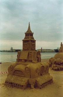 Песчаная скульптура-победитель конкурса